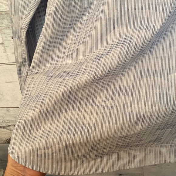 7 Downie St Couture Men’s Blue Striped Button Up Shirt Size M/L UK 4 - Picture 11 of 13